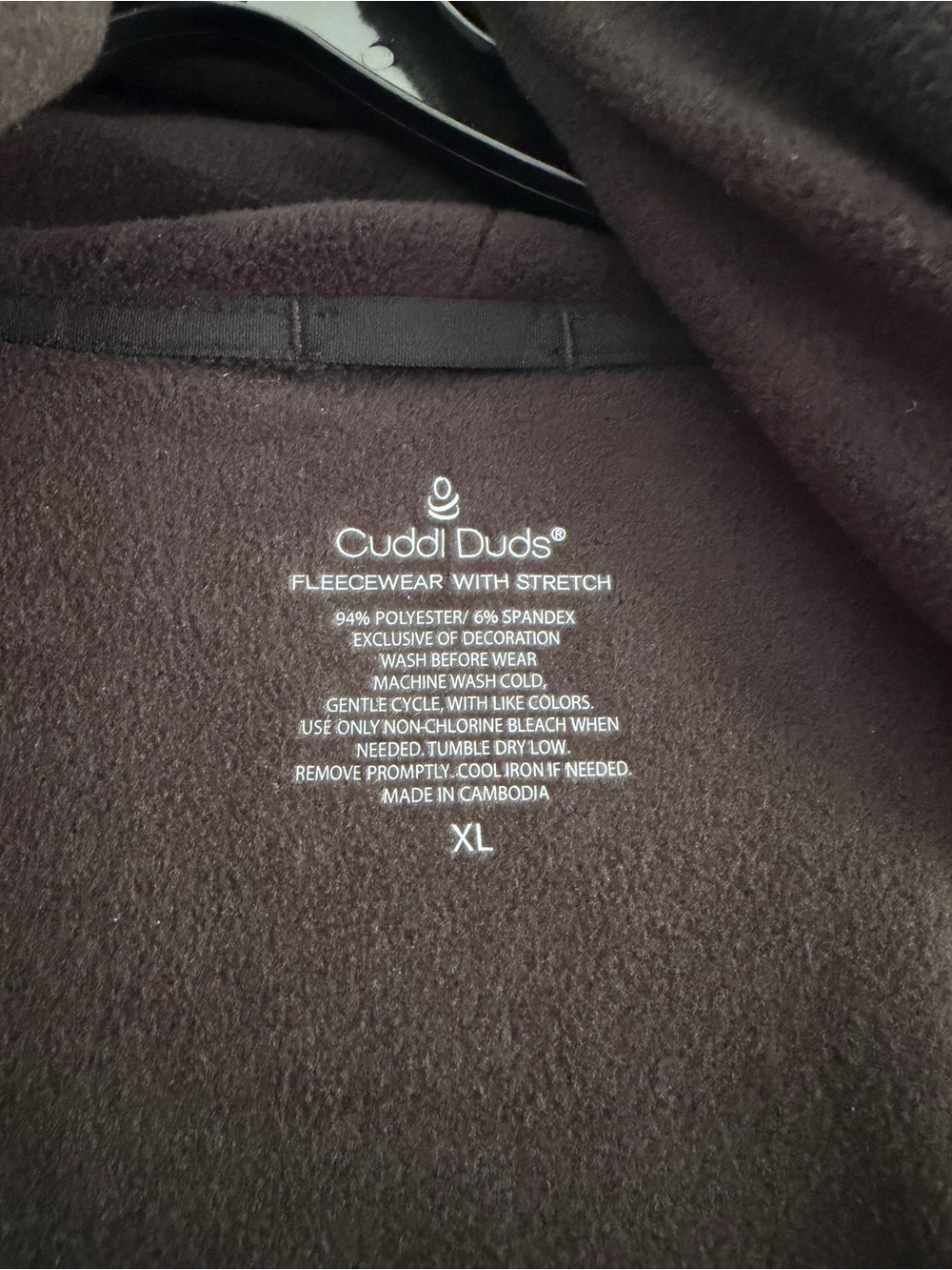 Cuddl Duds Black Open-Front Shawl Collar Robe Cardigan - Picture 4 of 6